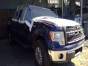 2011 FORD F-150, NAVY BLUE, LARIAT MODEL, CREW CAB, 5.0L, AT, 4WD.   F26519